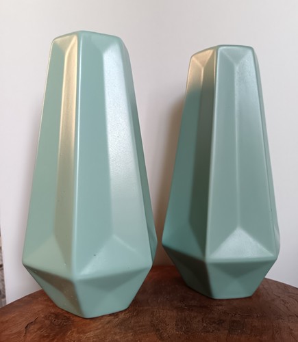 Paire jolis vases grès - paire, en