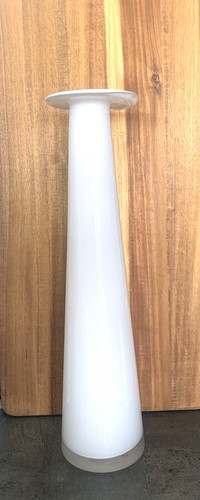 Vase vintage verre blanc - vase,